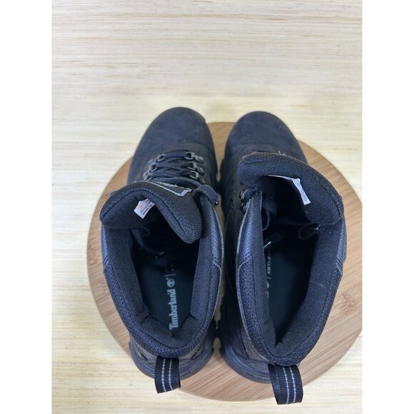 Timberland Mt. Maddsen Mid Black Waterproof Leather Boots Mens Size 10 - Picture 6 of 8